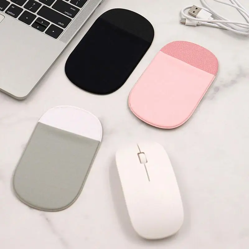 

Laptop Mouse Holder Universal Portable Mouse Holder Storage Bag Reusable Adhesive Flat Storage Pouch Mouse Holder For Laptop