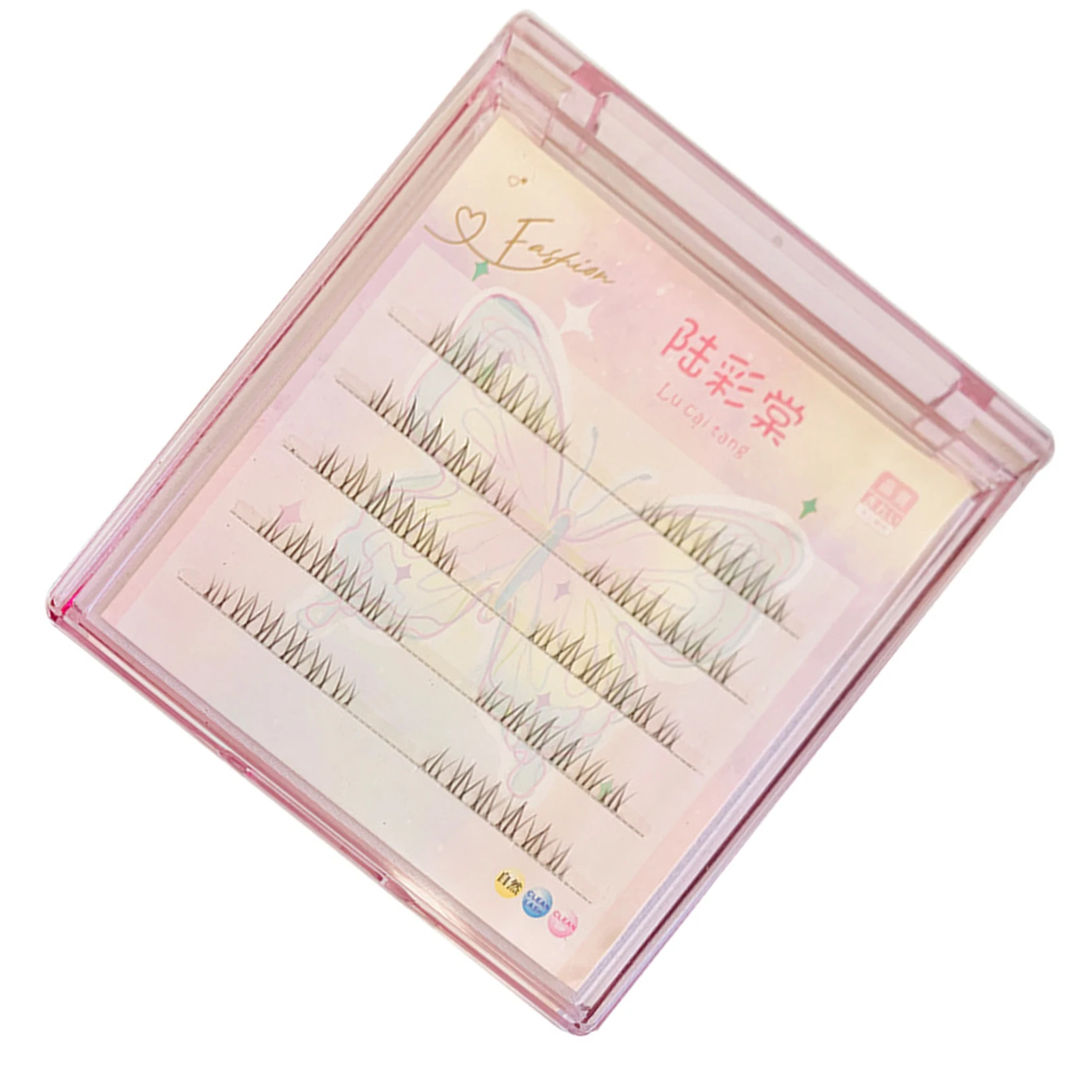 

Segmented Clear Band Lower Eyelashes 3D Lash Thick Volume Long Wispy Lashes for Daily Working Nude Makeup