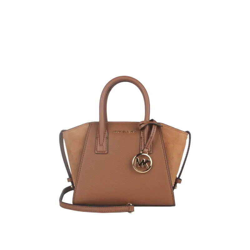 Michael Kors Ole Avril Ultra маленькая кожаная замшевая женская сумка через плечо на одно