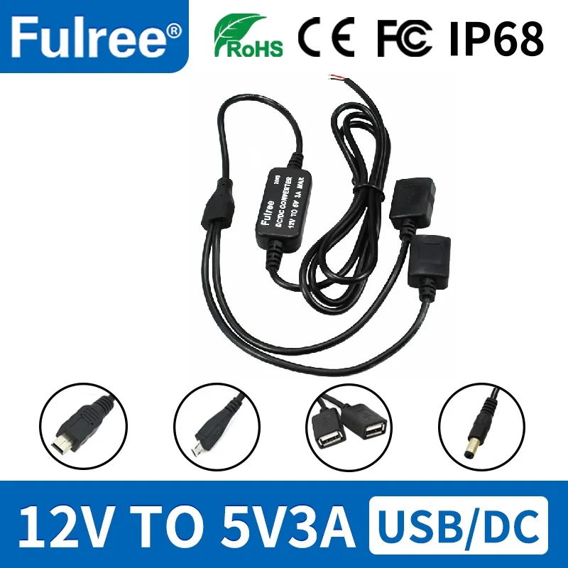 Hard Wire Cable Kit Auto Mini Micro Usb Charging
