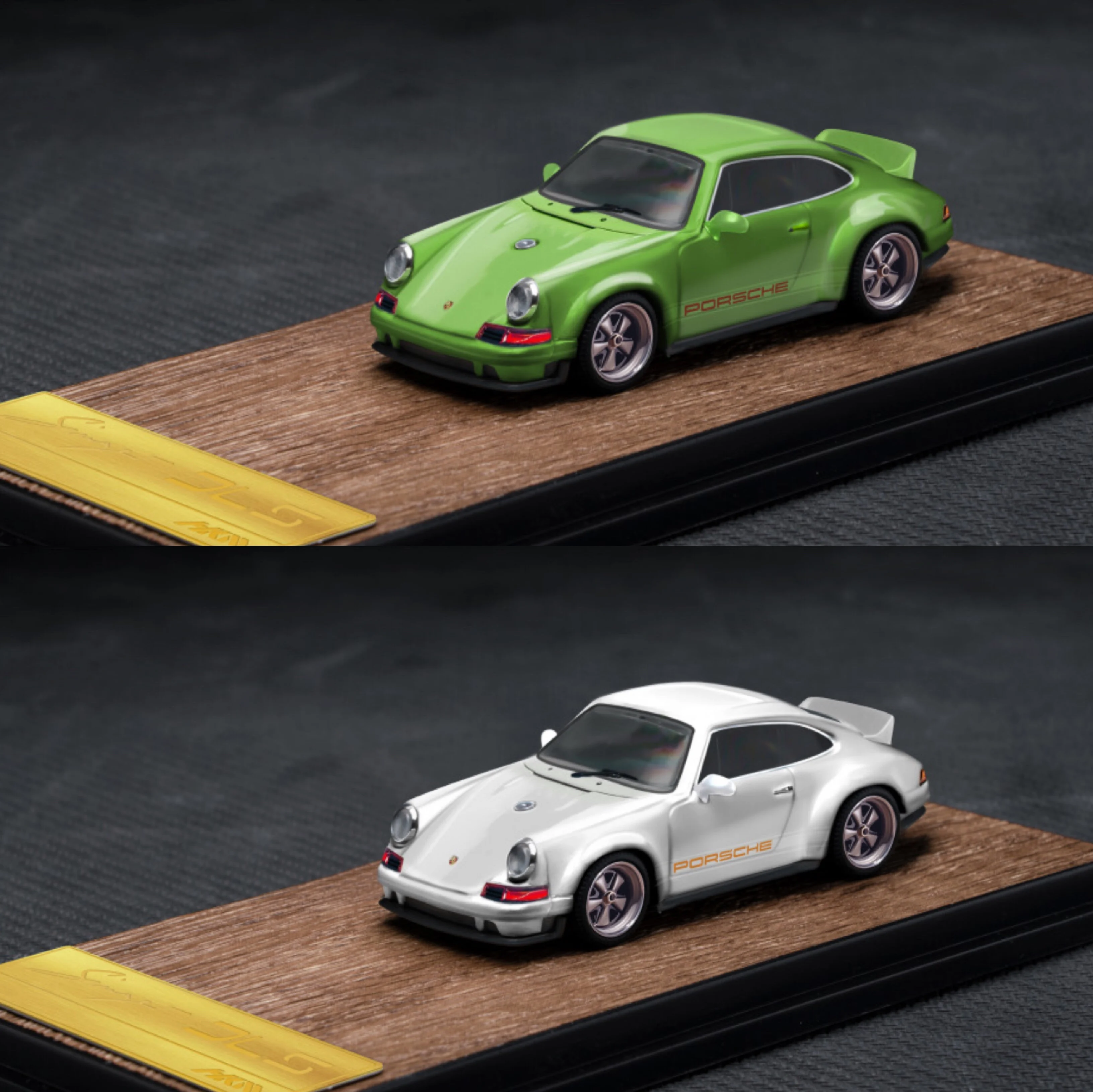 

HKM 1:64 high version DLS Porsche 911 Singer 964 DLS modified version alloy car model collection decoration gift