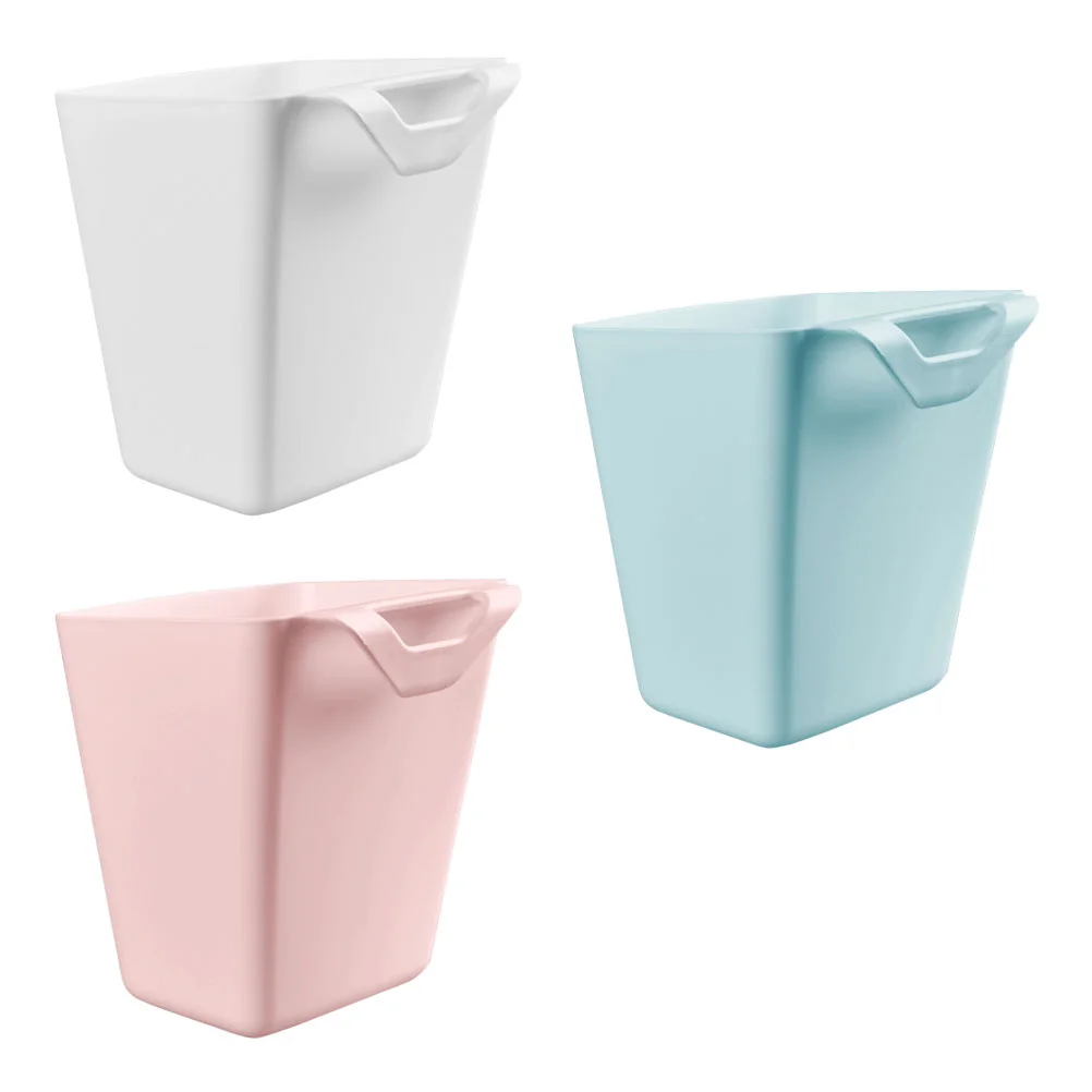 

3pcs Sundries Organizer Trolley Basket Storage Sturdy Practical Useful Trolley Storage Baskets Hanging Cup Holders