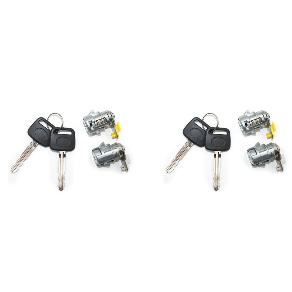 

2X набор дверных замка с ключом (L & R) для 89-95 пикапа Toyota 89-98 4runner для Toyota, дверной замок, цилиндрический ключ 69051-35030
