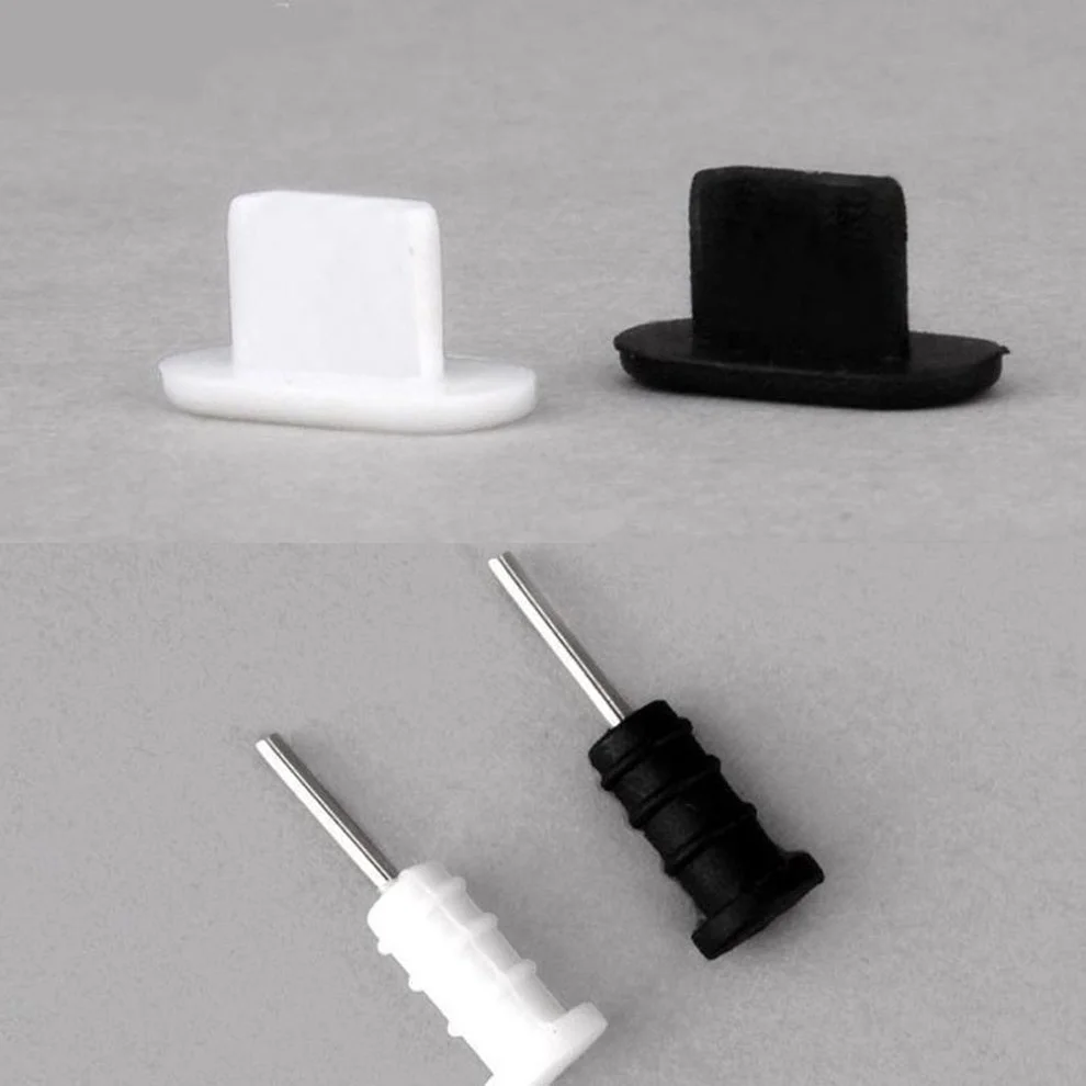 10 sets silicone anti dust cap earphone plugs stopper dust plug for iphone silicon plug phone accessories free global shipping