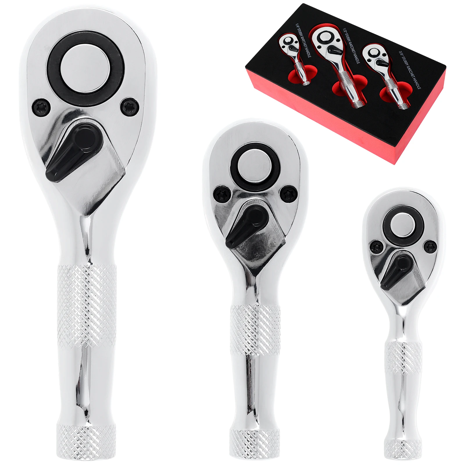 

3 шт., Реверсивный Мини-ключ с храповым механизмом, 72 зубца