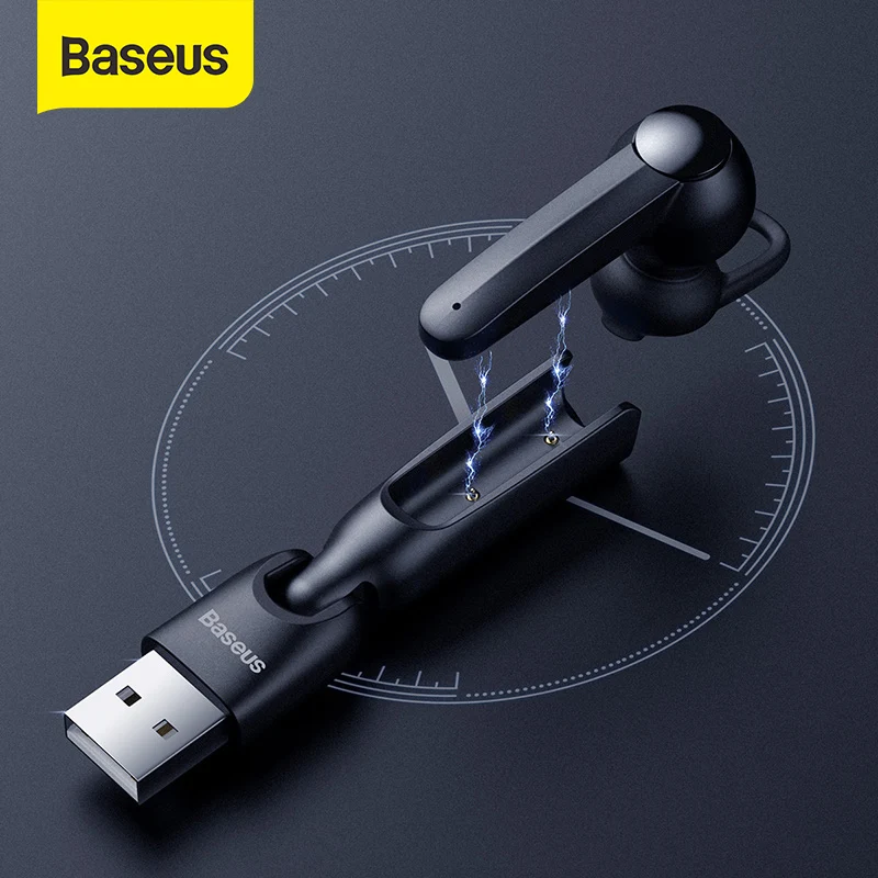 Беспроводные Bluetooth-наушники Baseus с магнитной зарядкой микрофоном для вождения