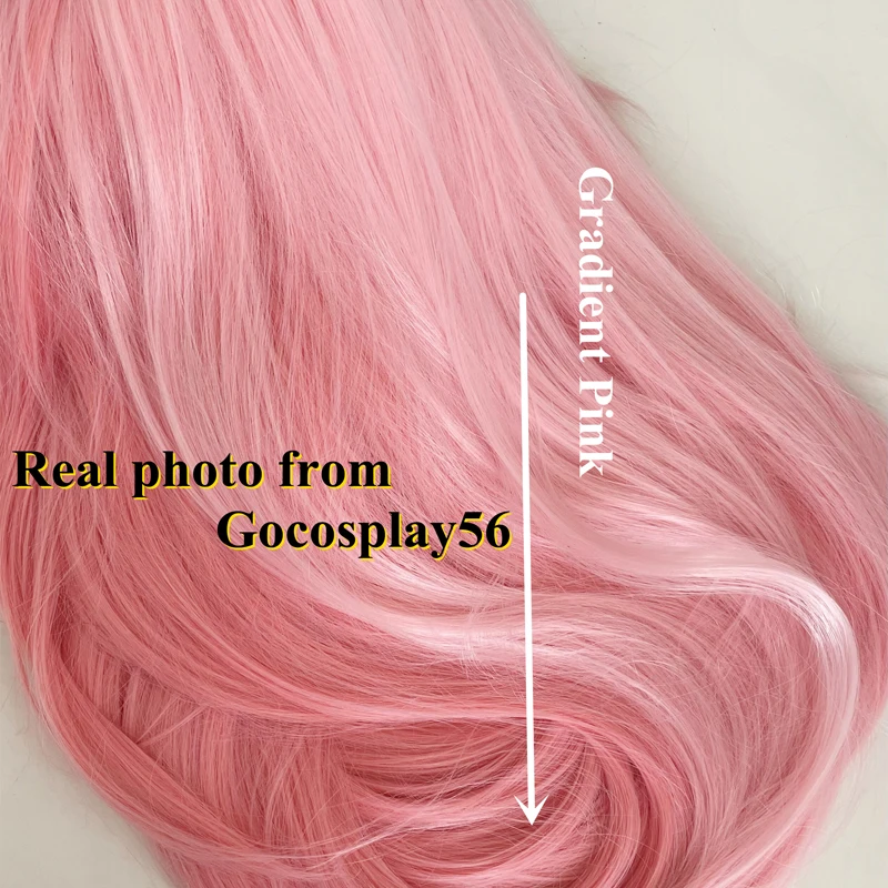 Парик Yae Miko женский для ролевых игр длинный прямой парик из волос с градиентом