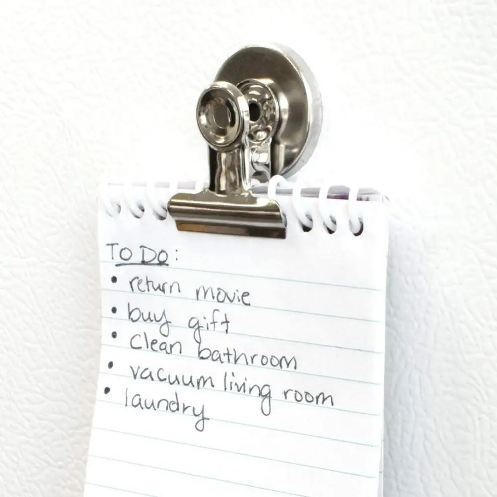 

Metal Round Fridge Magnets Clips Recipes Memo Note Message Holder Refrigerator Magnets Magnetic Clips Home Office Supplies