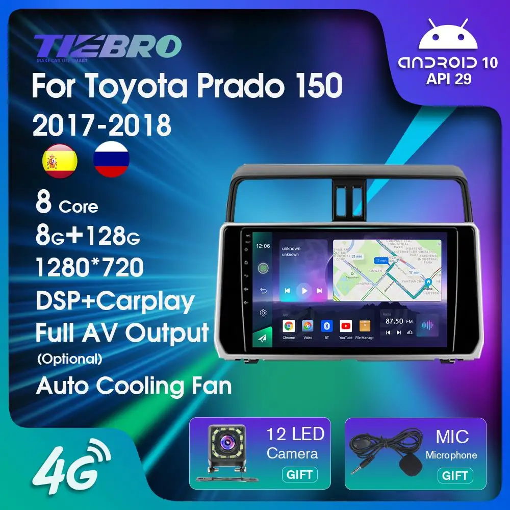 ΠΠ²ΡΠΎΠΌΠΎΠ±ΠΈΠ»ΡΠ½ΡΠΉ ΠΌΡΠ»ΡΡΠΈΠΌΠ΅Π΄ΠΈΠΉΠ½ΡΠΉ ΠΏΠ»Π΅Π΅Ρ 2DIN, Android 10,0, 8 ΠΠ + 128 ΠΠ, ΡΠ°Π΄ΠΈΠΎ Π΄Π»Ρ Toyota Land Cruiser Prado 150, 2017, 2018, GPS, Wi-Fi, Android, 10 Π΄ΡΠΉΠΌΠΎΠ² ΠΠ²ΡΠΎΠΌΠΎΠ±ΠΈΠ»ΡΠ½ΡΠΉ ΠΌΡΠ»ΡΡΠΈΠΌΠ΅Π΄ΠΈΠΉΠ½ΡΠΉ ΠΏΠ»Π΅Π΅Ρ 2DIN, Android 10,0, 8 ΠΠ + 128 ΠΠ, ΡΠ°Π΄ΠΈΠΎ Π΄Π»Ρ Toyota Land Cruiser Prado 150, 2017, 2018, GPS, Wi-Fi, Android, 10 Π΄ΡΠΉΠΌΠΎΠ²