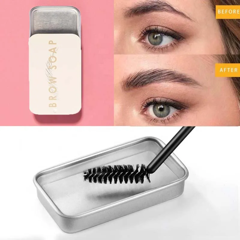 

Водостойкое мыло для бровей 1 шт., воск, стойкий Идеальный косметический инструмент для диких бровей, прозрачный гелевый воск для макияжа с к...