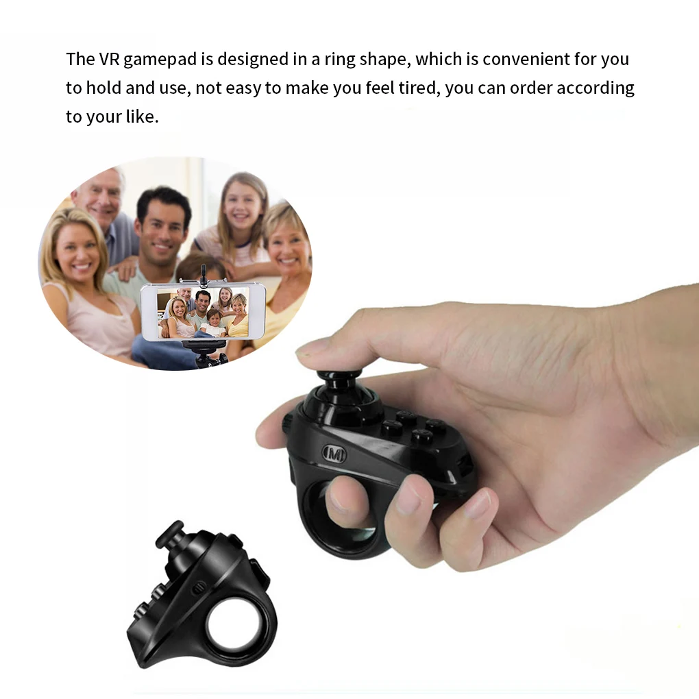 R1 Ring Bluetooth-совместимый 4 0 VR контроллер для lOS Android беспроводной геймпад джойстик