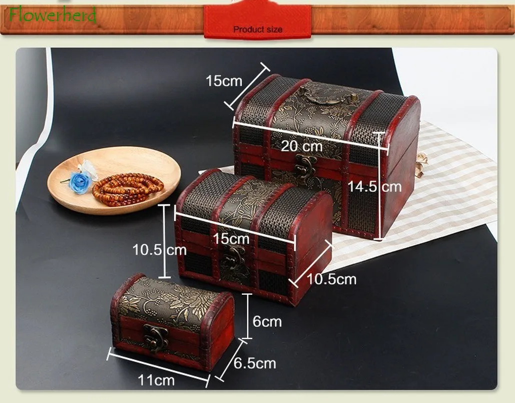 Античная европейская деревянная шкатулка для драгоценностей чехол ювелирных