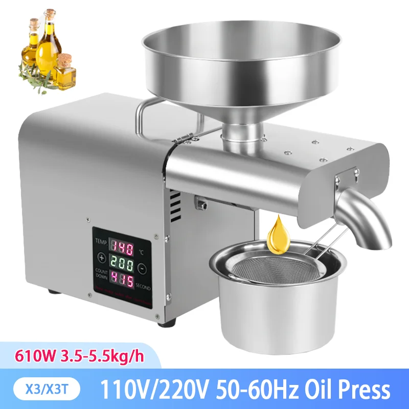 

X3 X3T Oil Press Automatic Household FLaxseed Oil Extractor Peanut Oil Press Cold Press Oil Machine