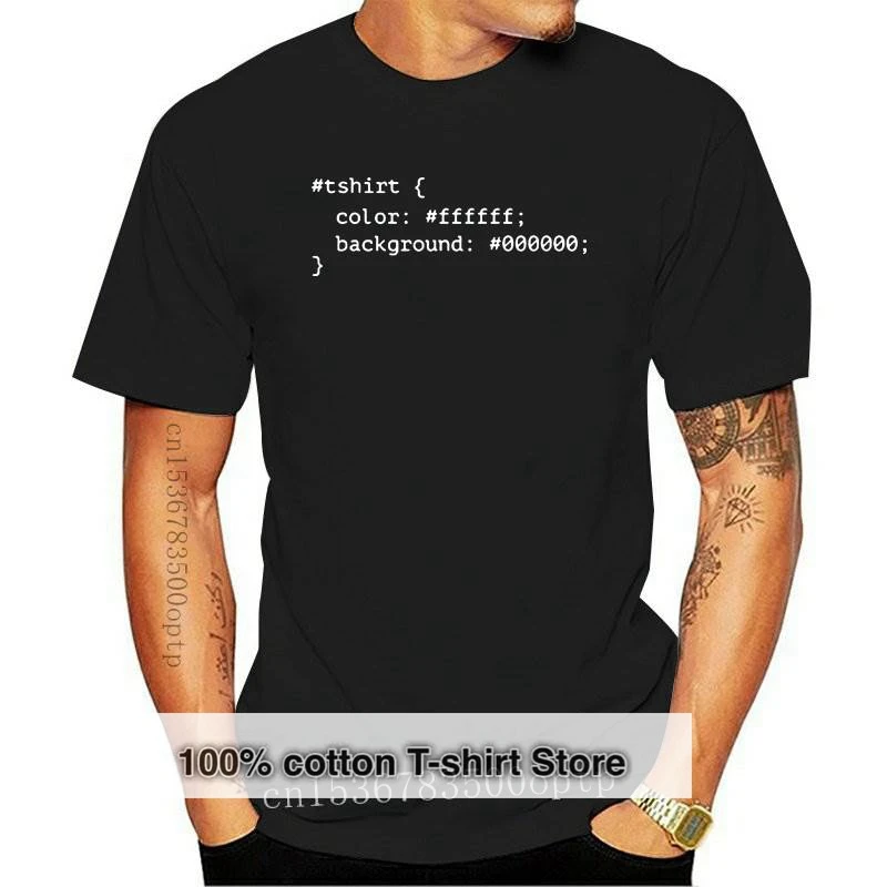 

Новинка 2021 хлопок унисекс футболка HTML CSS черная рубашка разработчик шуток кодер программатор Sarcasm веб-разработчик Забавный Geek подарок футбо...
