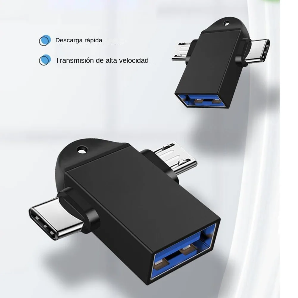2 in 1 OTG Adapter USB 3.0 Female To Micro USB Type C Male Connector Aluminum Alloy Adapter Converter For xiaomi samsung