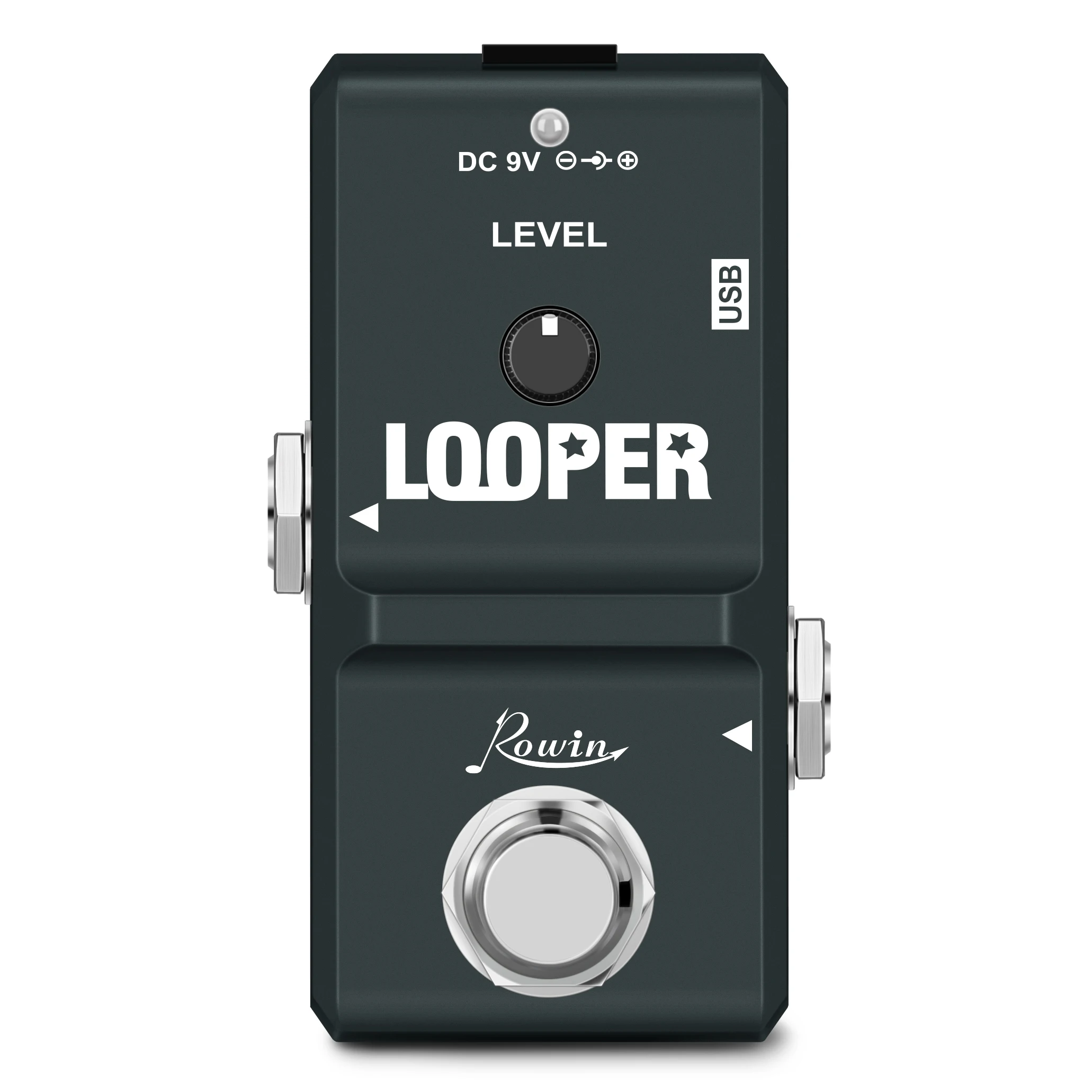 

Rowin LN-332 48K Looper Electric Guitar Effect Loop Pedal 10 Minutes of Looping Unlimited Overdubs USB Port True Bypass