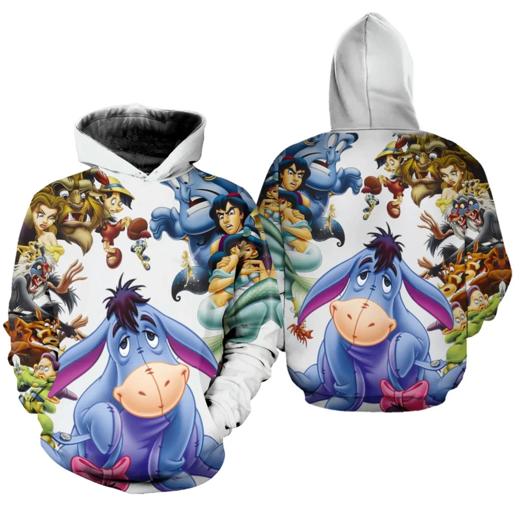 

Eeyore Donkey Disney Halloween 3D Hoodie