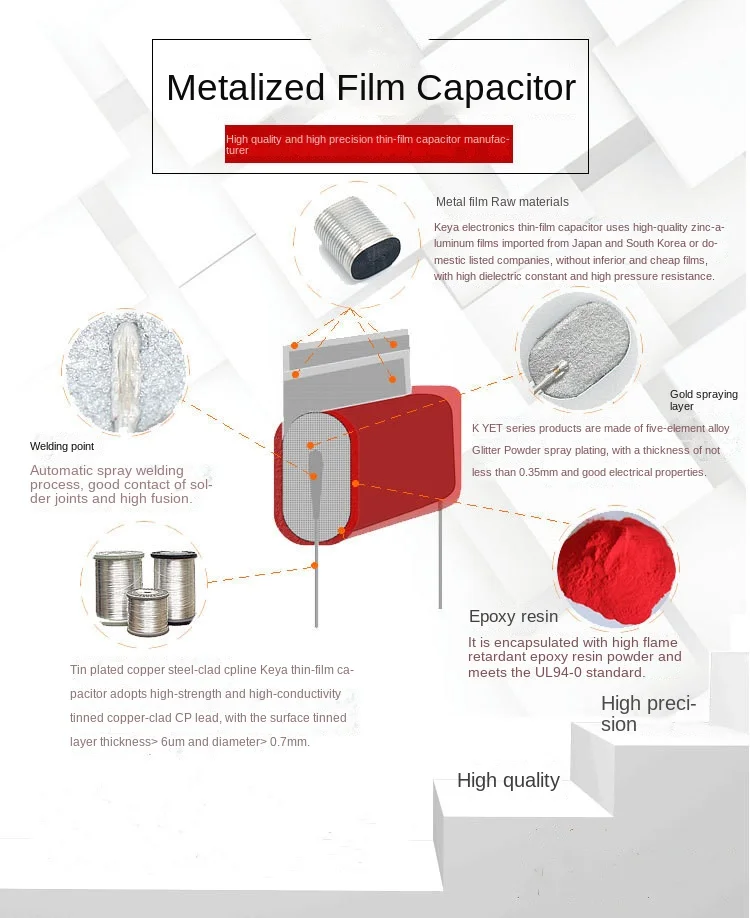 10 шт. конденсатор из полипропиленовой пленки 473J2000V 0 047 мкФ 2000V 2KV CBB 473 47NF 473J CBB81 -