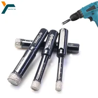 6-12mm Drill Bits Brazing Hole Opener Saw Cutter 9.5mm Triangular Shank For Dry Drilling Granite Marble Concrete Tile Ceramic