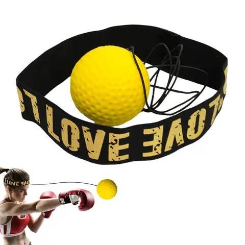 Боксерский мяч для тренировки реакции, набор повязок на голову для тренировок для детей, боксерские мячи для тренировок с координацией рук и глаз для спальни и гостиной