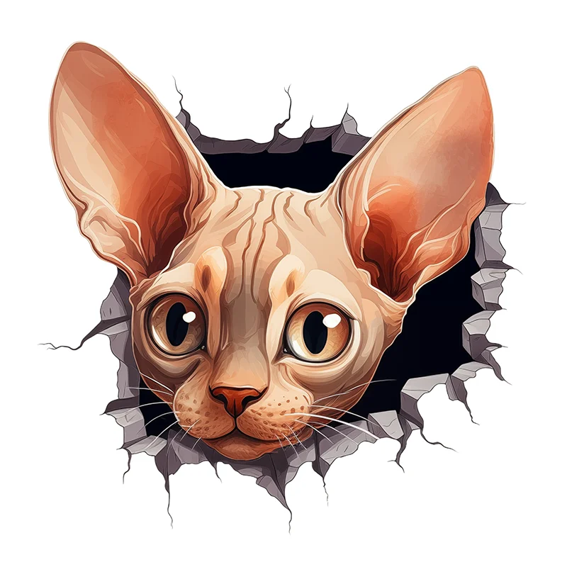 

Наклейка на унитаз с котом из ПВХ