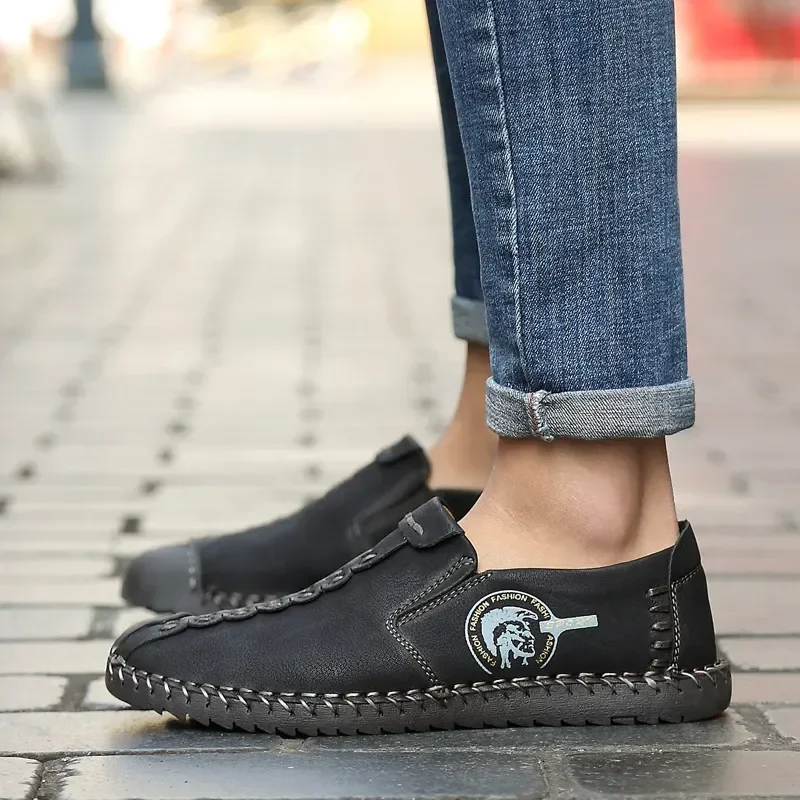 

Casual Shoes Summer Men Loafers Shoes Lightweight Breathable Loafers Moccasins Slip on Men's Flat Driving Shoes Plus Size 47