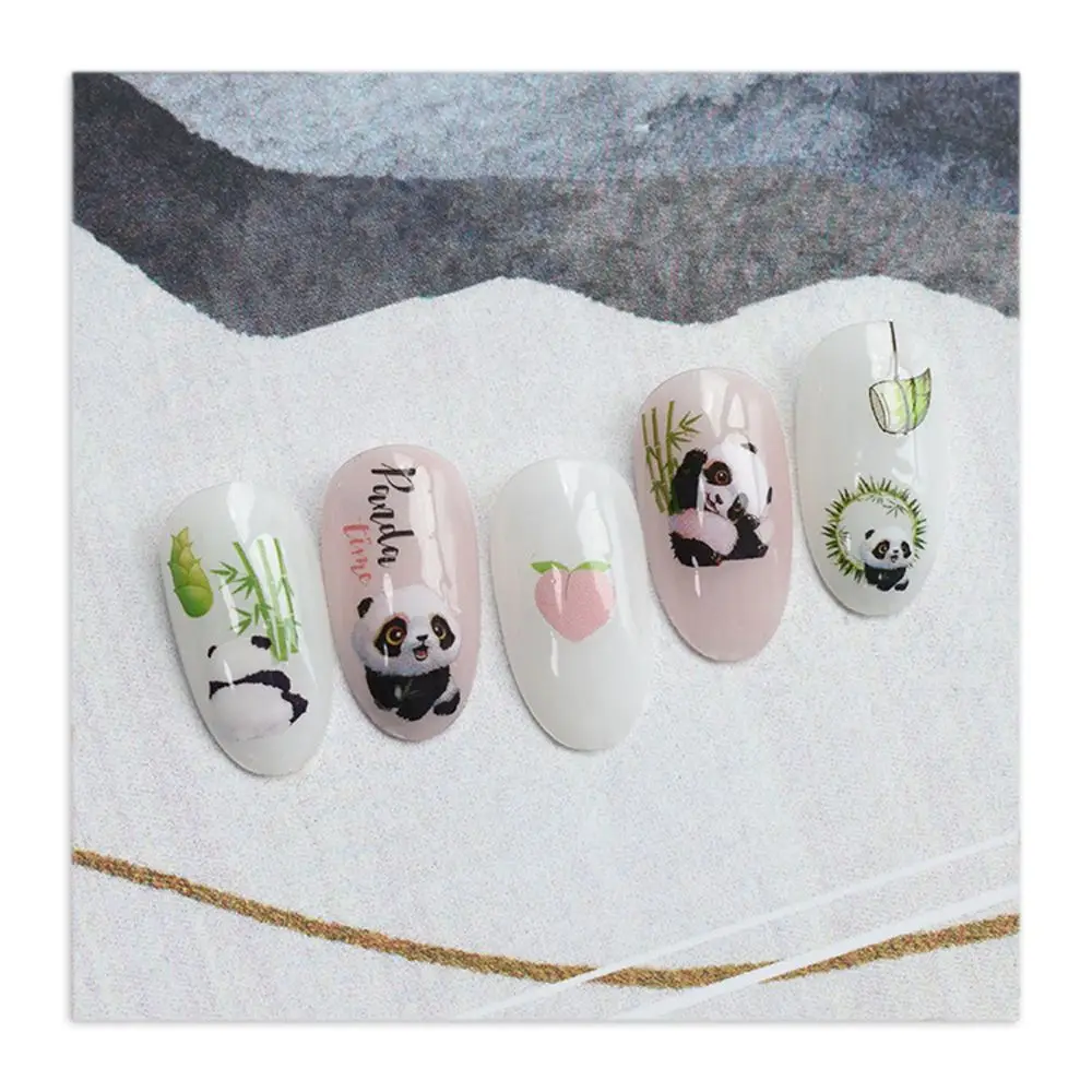 Аксессуары для маникюра самоклеящиеся красивые наклейки ногтей сделай сам панда