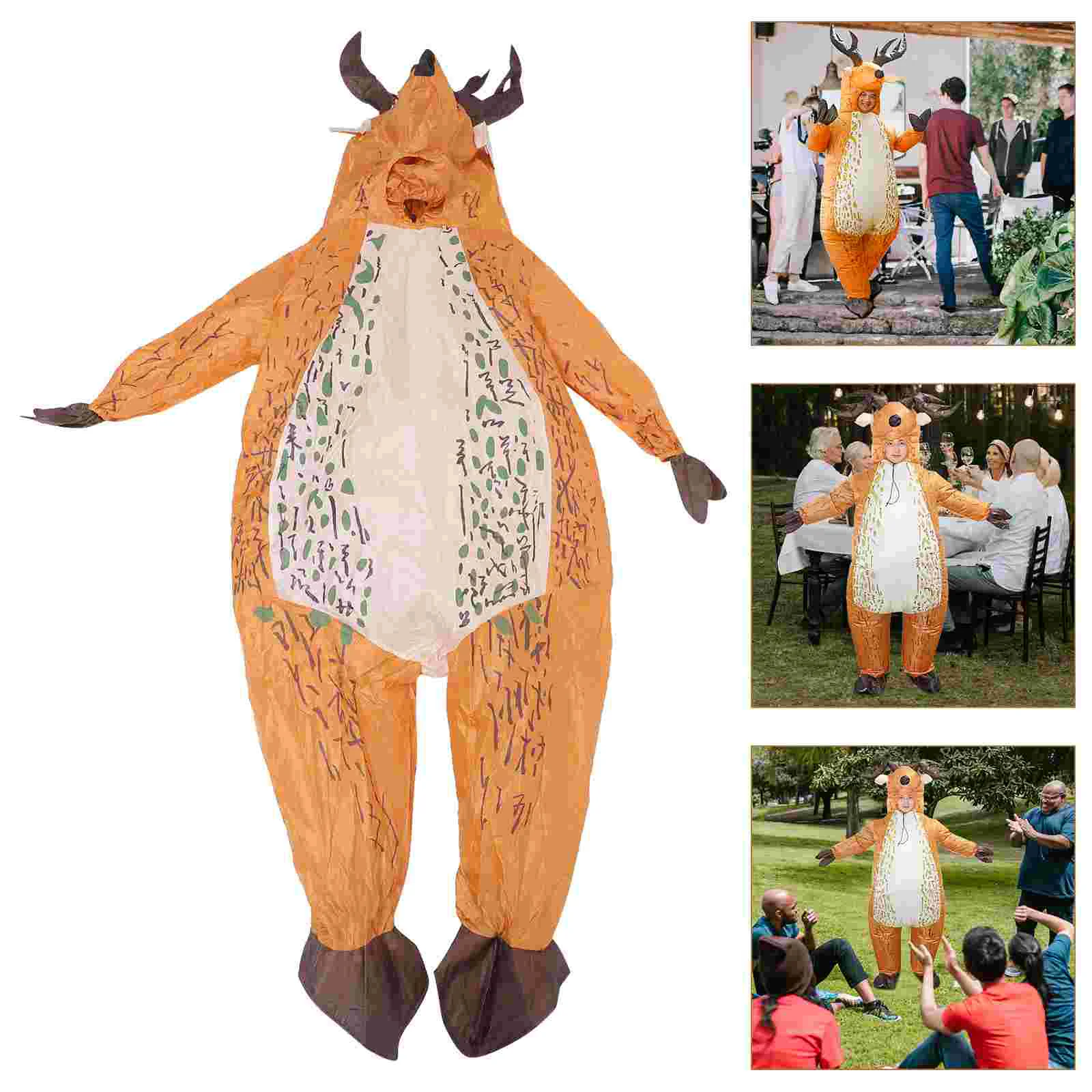 Надувной костюм Лось надувной оленя Хэллоуин представление красивый олень