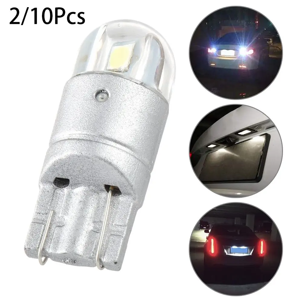 

2Pcs New White W5W 3030 2SMD Car Interior Bulb Reading lamp T10 LED Light