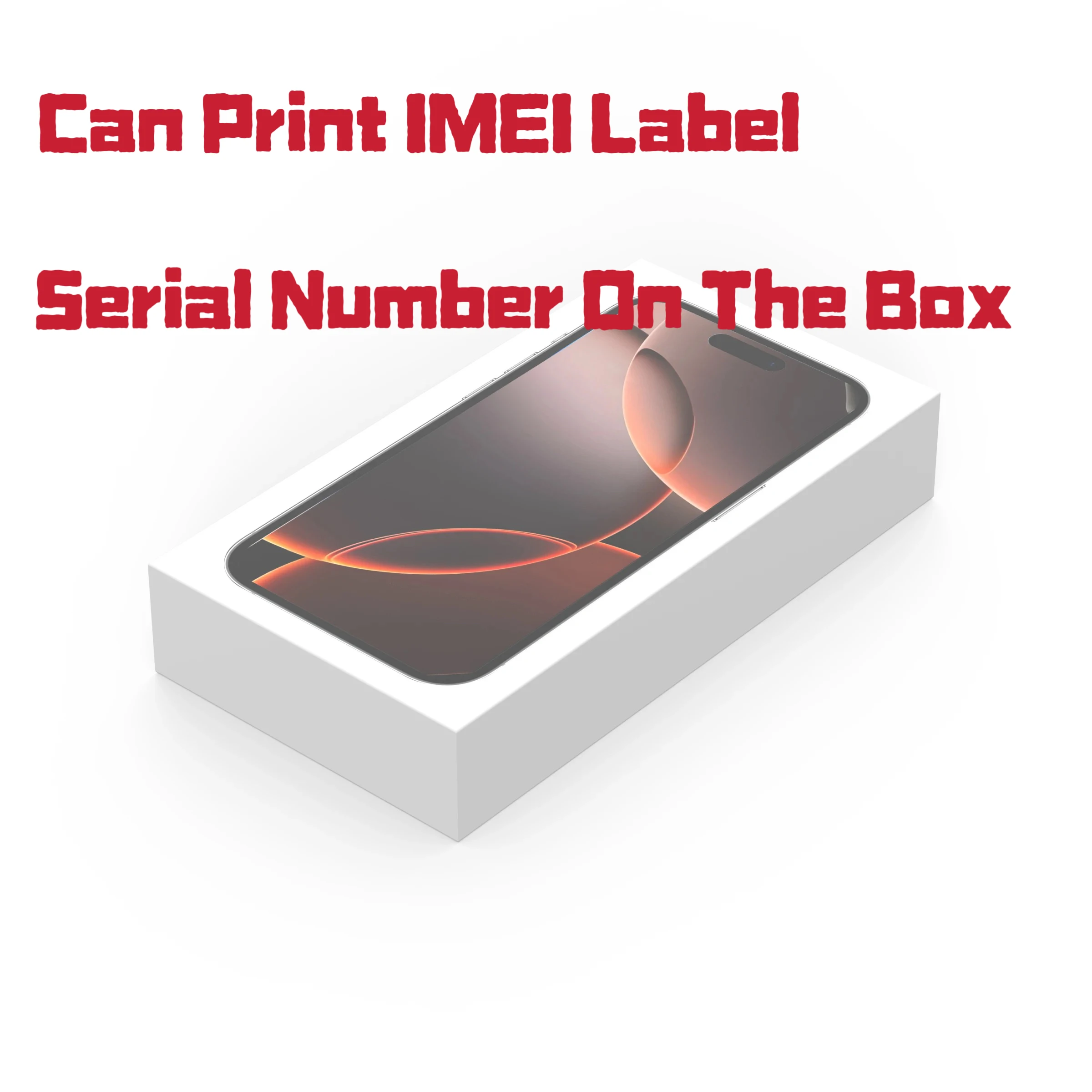 Индивидуальная упаковочная коробка для телефона IMEI iPhxne 16 15 14 13 pro Pro Max включая