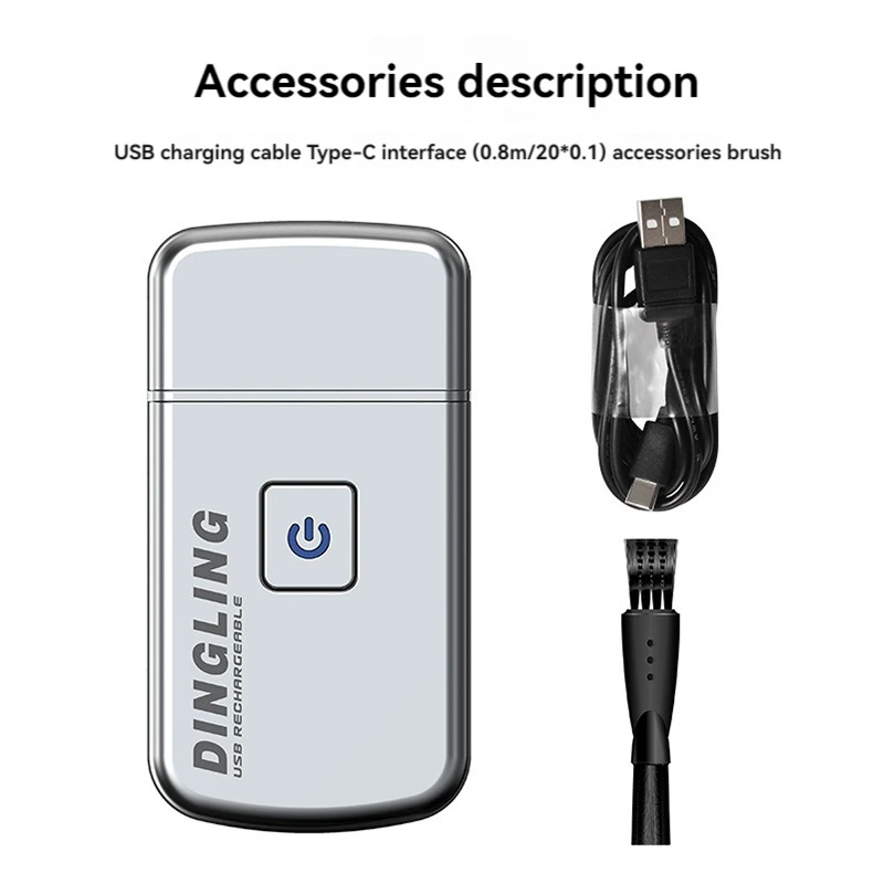 DINGLING RSCW-5088 Мужская электрическая бритва для тела из нержавеющей стали