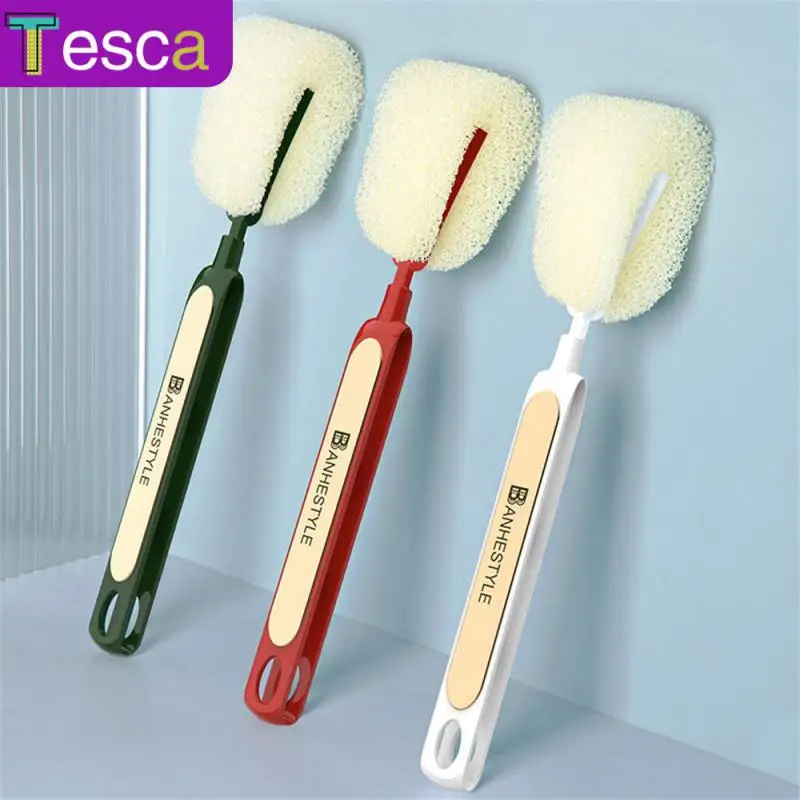 

Strong Decontamination Ability Cleaning Brush Lengthened Handle Soft Texture Sponge Cup Brush Removable And Replaceable