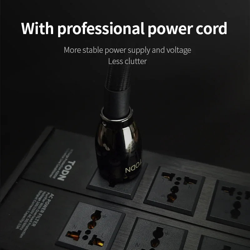 TODN аудио шум фильтр питания переменного тока кондиционер очиститель защита от