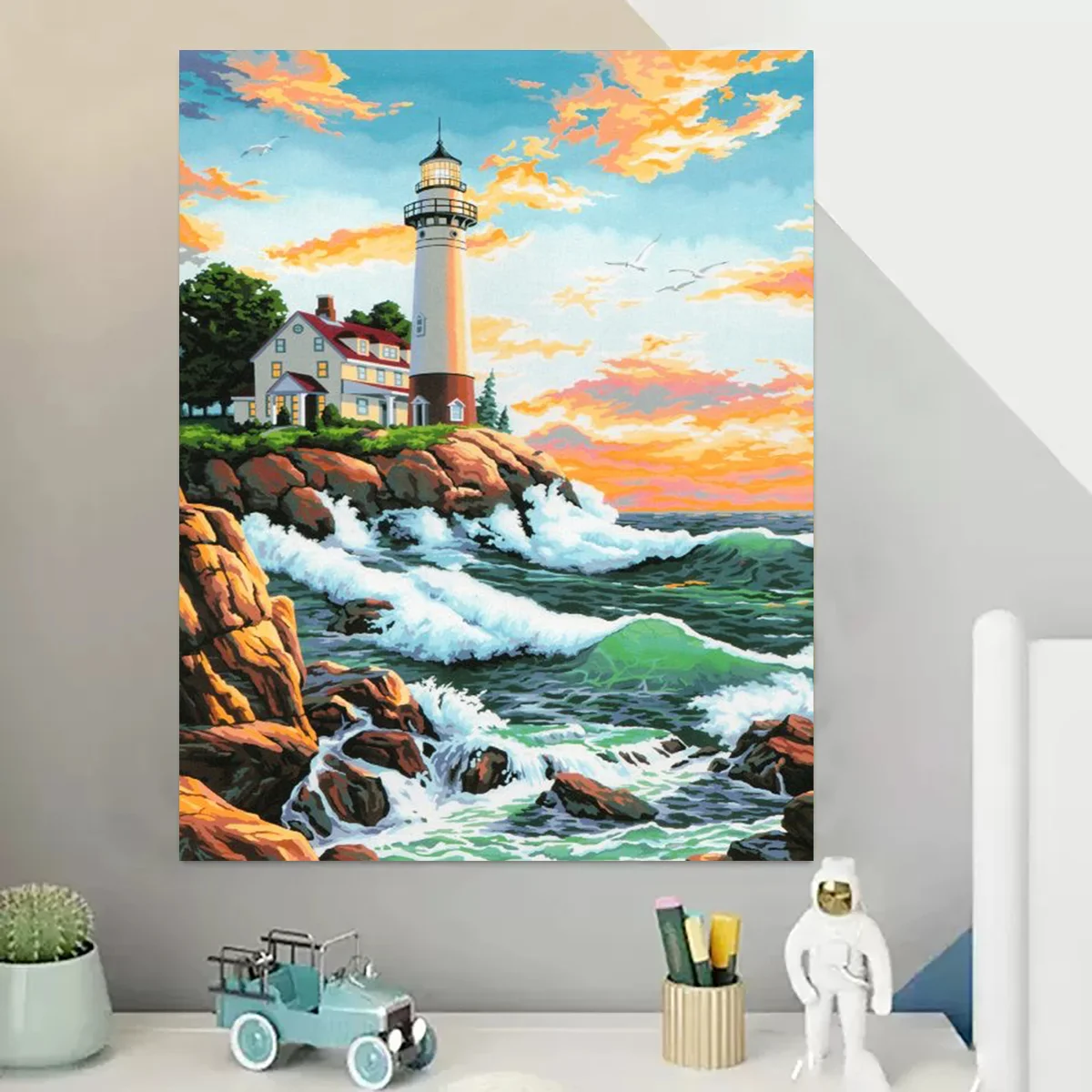 RUOPOTY рамка для рисования по номерам Женская роспись вручную акриловая краска с