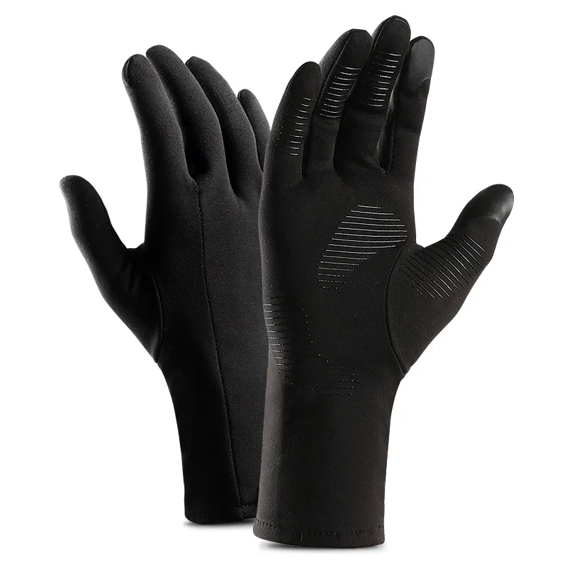 

Winter ski liner men's outdoor fleece warm windproof touch screen non-slip riding gloves