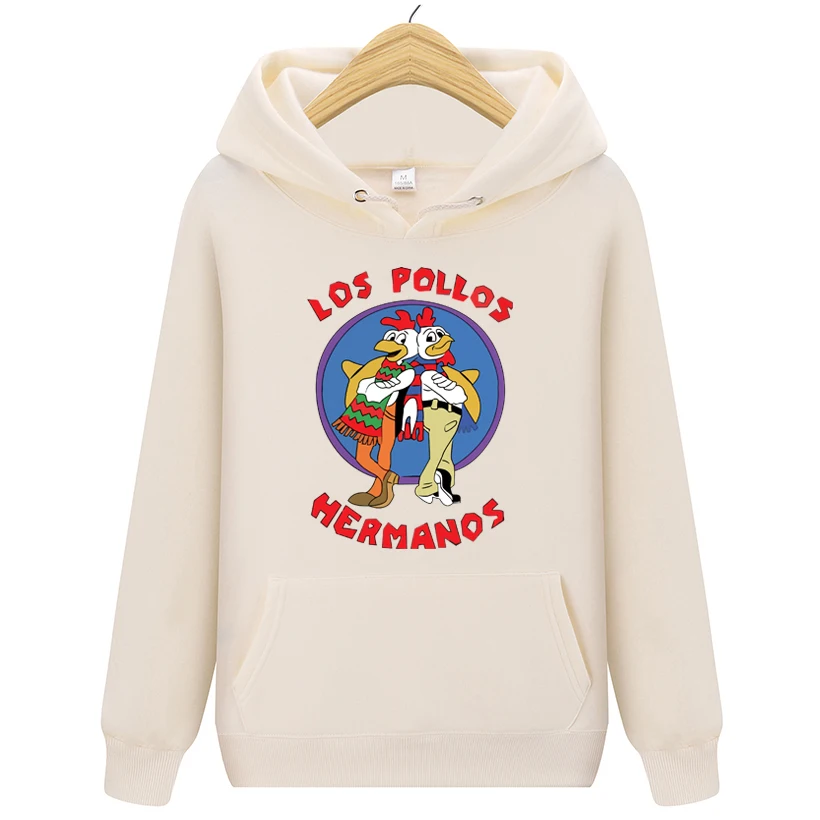 

Толстовка мужская с длинным рукавом, худи с принтом молнии, los pollos hermanos, повседневная брендовая одежда, куртка с капюшоном