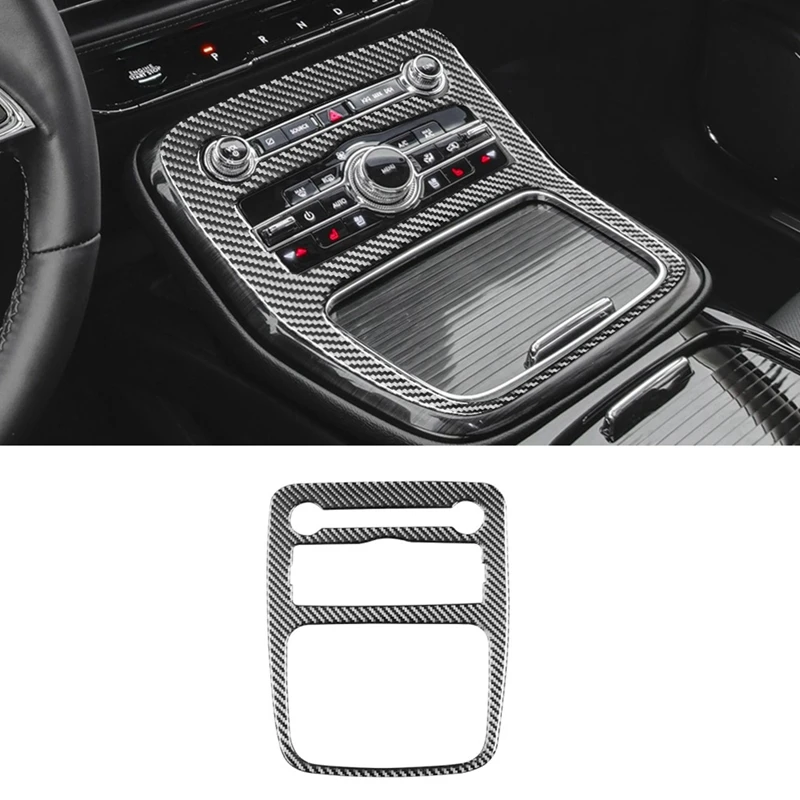 

Углеродное волокно центральное управление чашки воды рамка отделка наклейка украшение для Lincoln Nautilus 2021 2022 комплекты аксессуаров