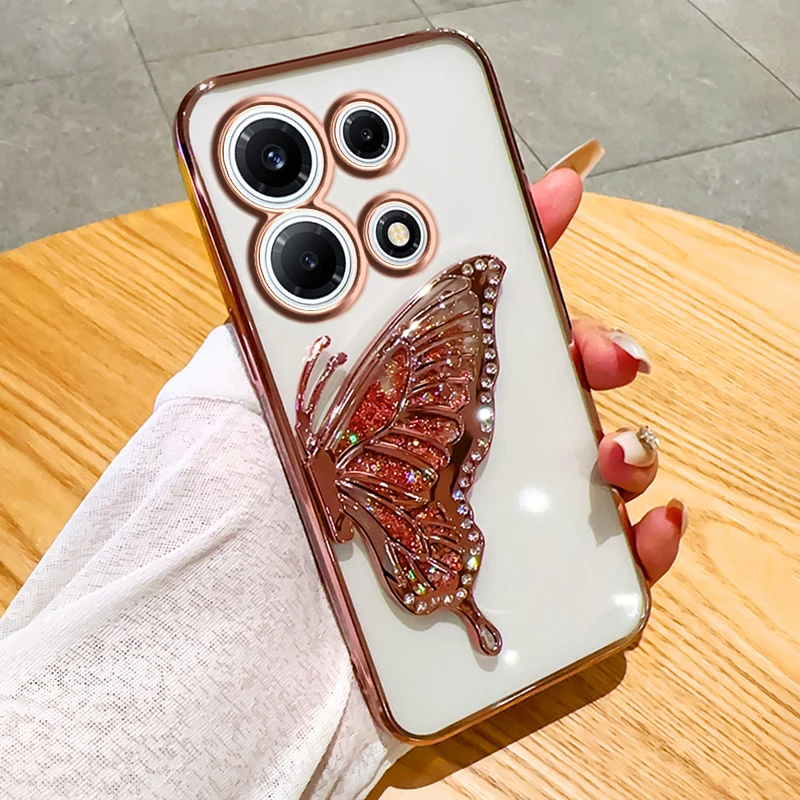 Чехол для телефона Infinix Note 30 Vip чехол с блестками бабочкой зыбучим песком задняя