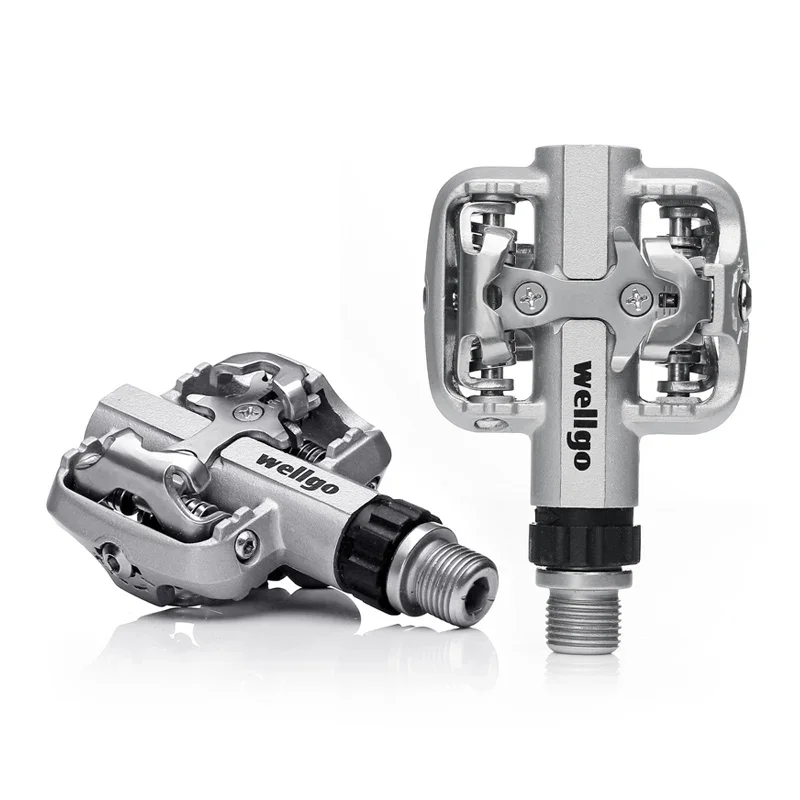 Велотренажные педали Wellgo WM001 без клипсов из магниевого сплава для горных