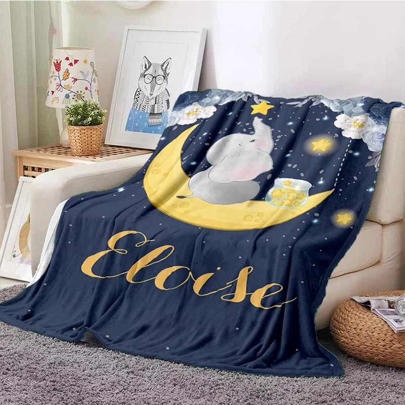 

Blanket Girl Boys Blanket Linen Blanket Personalized Family Friend Animal Blanket Gift