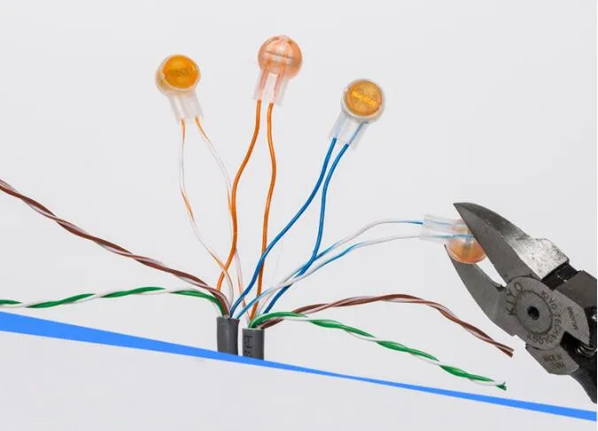 500 pcs Original UY K1 single blade two core fast Connect wiring telephone network cable terminal telecom quick connector