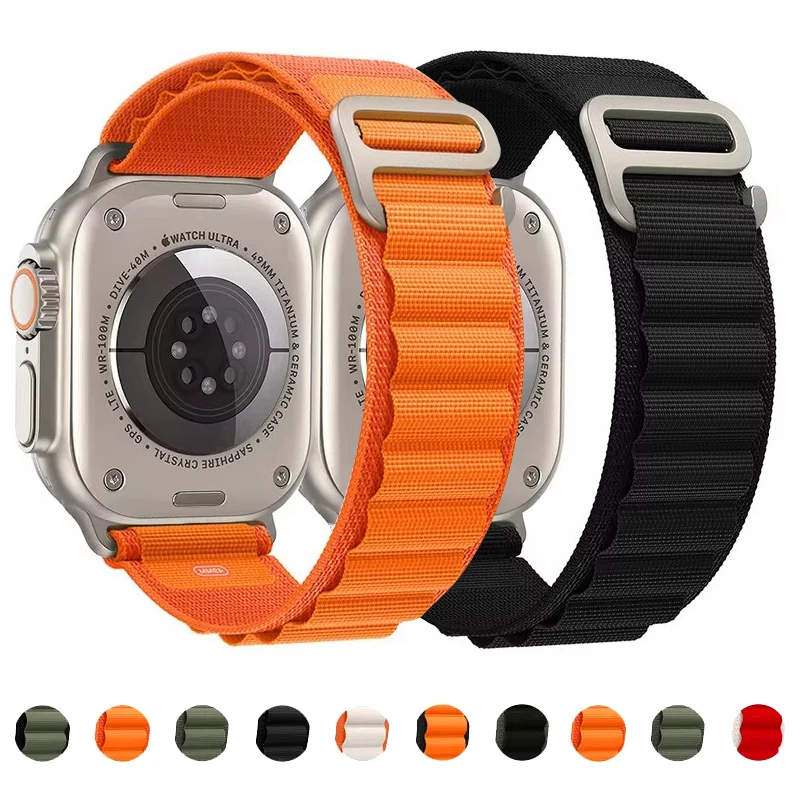 Прочный нейлоновый ремешок для часов Apple Watch Ultra 2 и 9-42 мм iWatch Series 1-4 от JDFANS