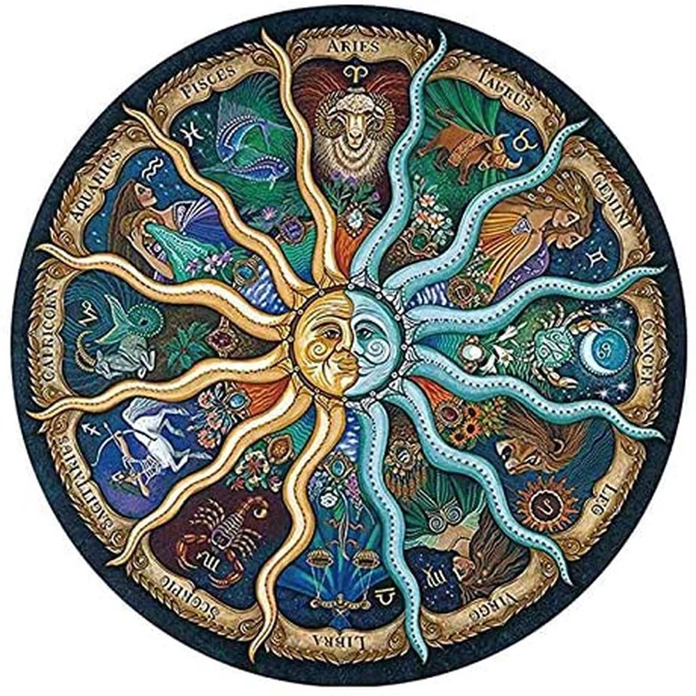 Популярный деревянный пазл со знаками Зодиака созвездия пары пазлы для взрослых