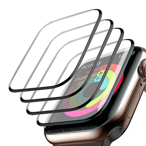 3D Tempered Glass For Apple Watch band 41mm 45mm 42/38mm Film Screen Protector Accessories iwatch Se