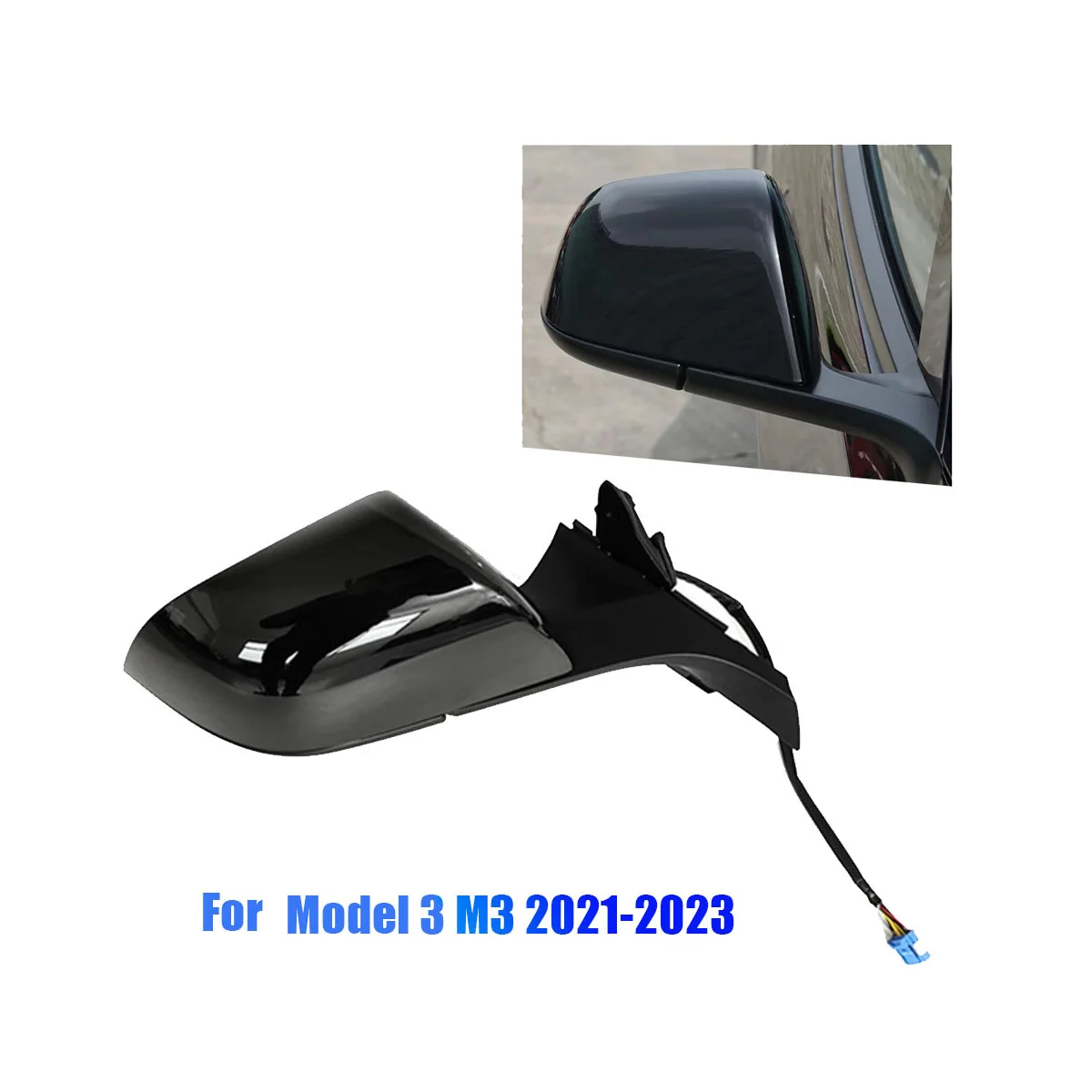 Правое зеркало заднего вида в сборе 1110784 1521929 для Tesla Model 3 M3 2021-2023 электрическое