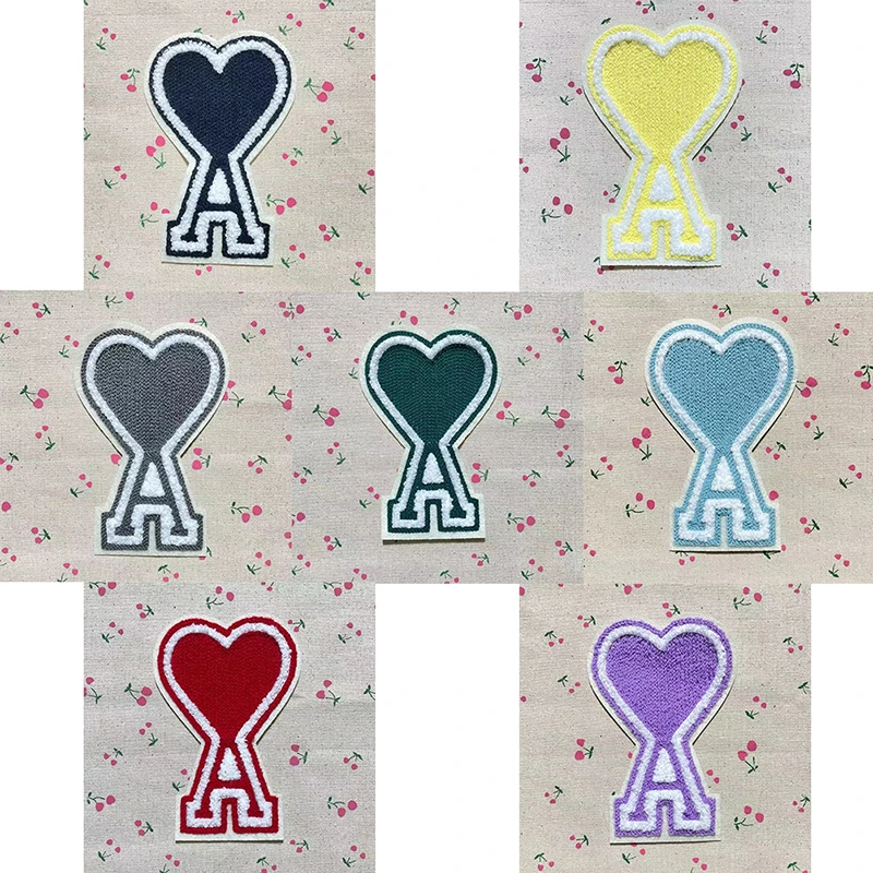 

Симпатичные Мультяшные модные наклейки с надписью «Love A» для вышивки одежды, аксессуары для одежды, наклейки из ткани, наклейки с маленькими этикетками «сделай сам», наклейки