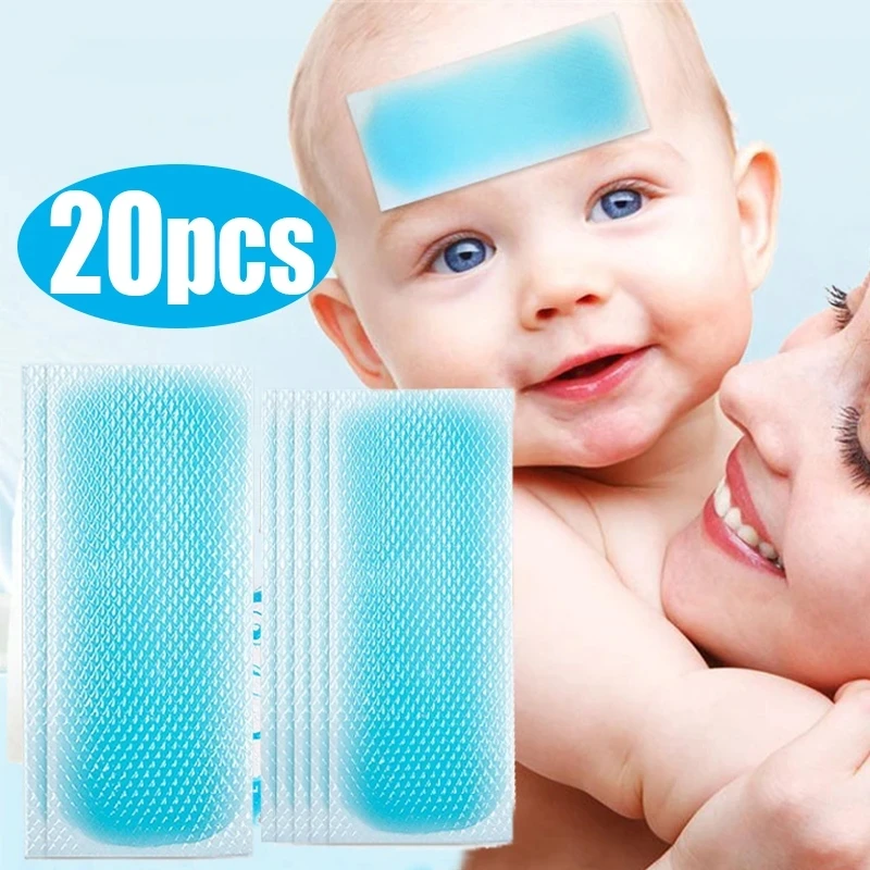 

20PCS Cooling Patches for Mobile Phone Reduce Temperature Cooler Relief Cooling Relief For Baby Kids Adults Cooling Sticker