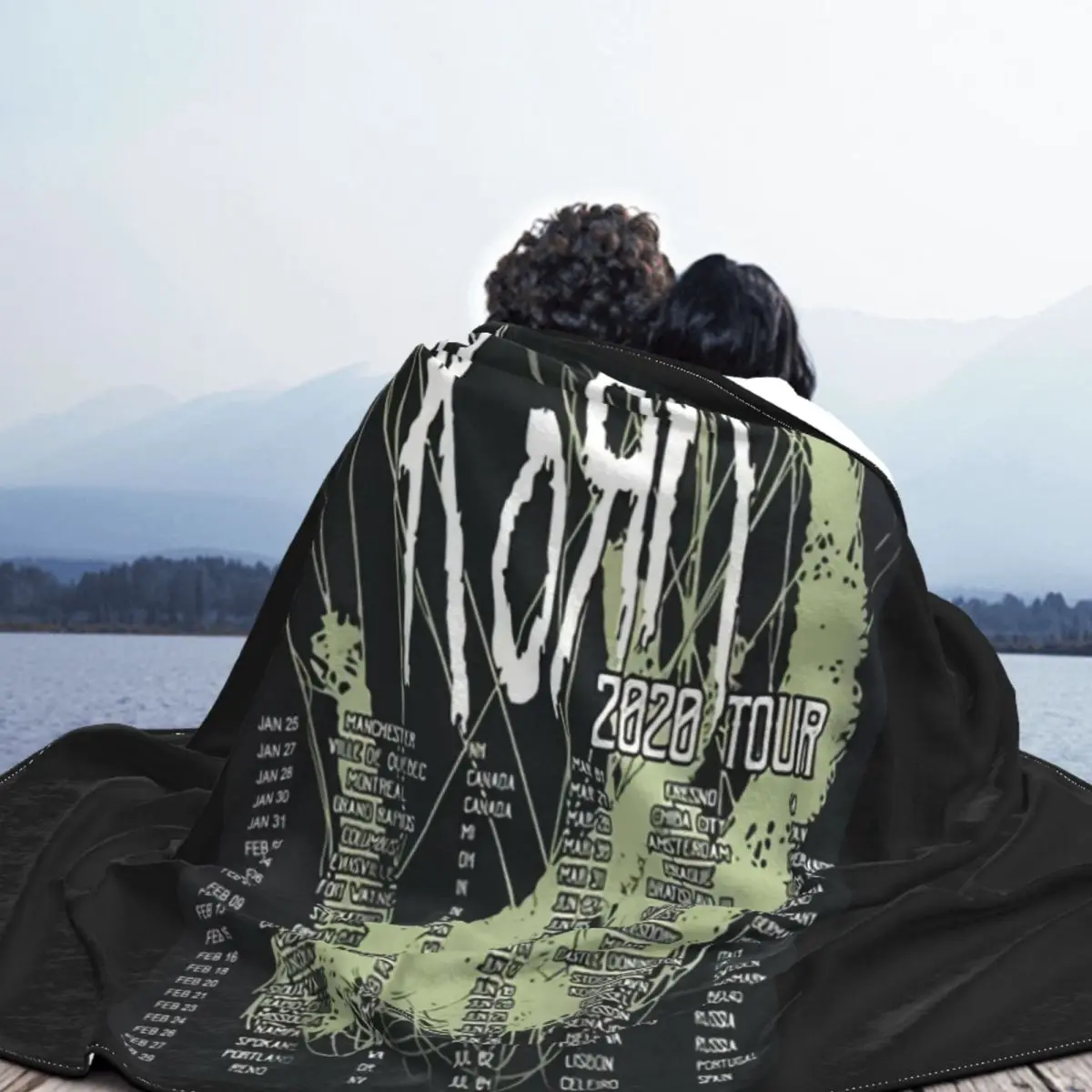 Горячий предмет Korn 2020 Joint Tour Complete Dates Концертное одеяло Джонатана Дэвис S 6XL