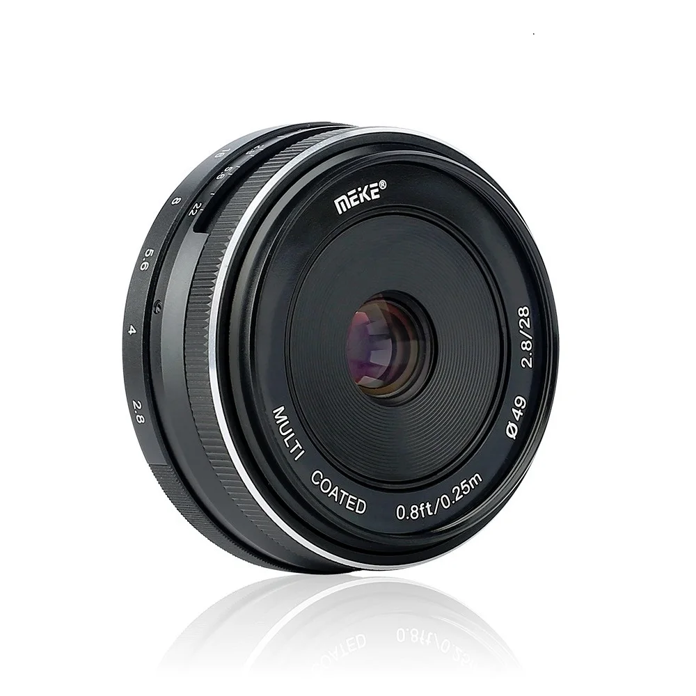 

Meike 28mm F2.8 APS-C Manual Focus Lens For Canon EF-M Mount EOS M M2 M3 M5 M6 M10 M50 M100 M200 M6II M50II Mirrorless Cameras