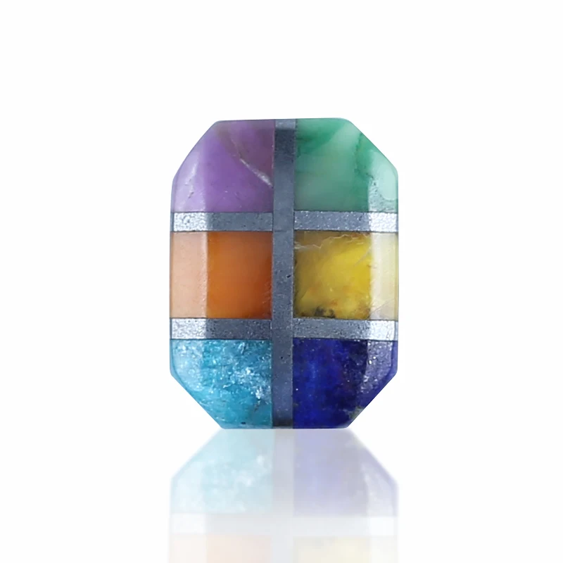 Натуральный камень, лазурит, гематит, кабошон с плоским основанием для подвески, бисер, Модная бижутерия, ожерелье, аксессуары, 16x12x4 мм, 1,9 г